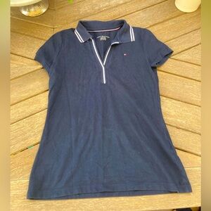 Tommy Hilfiger Navy Polo Shirt - XS